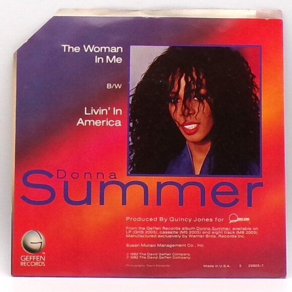 Livin' in America/The Woman in Me 45 by Donna Summer - Picture 2 of 6